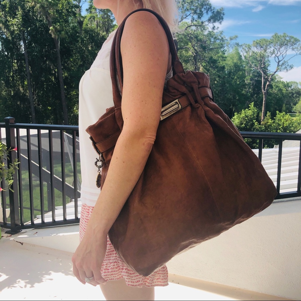 Lanvin Kentucky HUGE tote cowboy leather bag